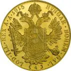 1915 1/2 oz Austria Gold 4 Dukat customary in banking