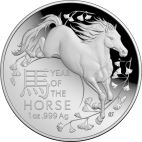 2026 1 oz Australia Silver Lunar Horse PP