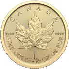 2024 1/2 oz Canada Gold Maple Leaf customary in banking