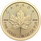 2024 1/4 oz Canada Gold 2024 1/4oz Canada Gold Maple Leaf customary in banking