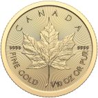 2024 1/10 oz Canada Gold 2024   1/10oz  Canada Gold Maple Leaf customary in banking