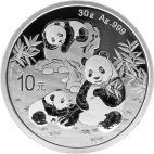 2025 1 oz China Silver Panda customary in banking