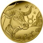 2026 0.50g France Gold 2026 France Astrological signs - Taurus 5€ Coin PP