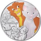2025 4.33g France Silver 2025 13gm  France 10€ Silver The Aristocats Coin UN