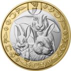 2025 France Copper-Nickel 2025 11.7gm  France Rabbit French's favourite animals 5&euro; BU