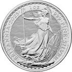 2025 1 oz Great Britain Silver Britannia customary in banking