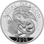 2026 156.14g Great Britain Silver Tudor Dragon PP