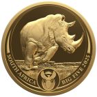 2025 1 oz South Africa Gold 2025 1 oz Gold Coin  Big Five III  Rhino PP