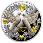 2026 17.48g Cameroon Silver Wedding Doves PP