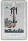 2025 1 oz Niue Silver 2025 1 oz Niue Tarot Card Minor Arcana: Ace of Swords, Colored Silver Proof Coin PP