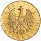 1934 Austria Gold 100 Schilling 1934