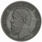 1877 Germany Silver 2 Mark 1877 G VZ-, circulation tracks