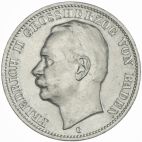 1914 Germany Silver 3 Mark 1914 G VZ, old cleaned