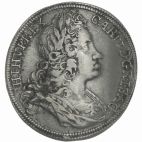 1721 Austria Silver 1/2 Taler 1721 Kuttenberg SS/VZ-, small crown.