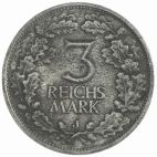 1925 3 Reichsmark 1925 J Rheinland