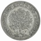 1927 Silver 5 Reichsmark 1927 J Eichbaum VZ, min. angelaufen