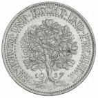 1927 Silver 5 Reichsmark 1927 J Eichbaum