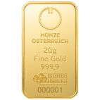 20g Austria Gold 20 Gram Gold Münze Österreich Minted Bar customary in banking