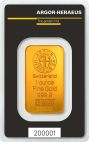 1 oz Switzerland Gold Argor-Heraeus Gold Bar 1 Oz - Kinegram customary in banking
