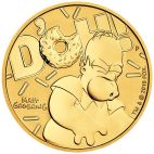2020 1 oz Tuvalu Gold Homer Simpson