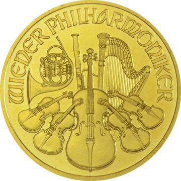 ab 2002 1/2 oz Austria Gold 2012 1/2 oz  Gold Vienna Philharmonic Coin customary in banking