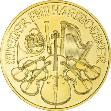 2017 1 oz Austria Gold Philharmonic customary in banking