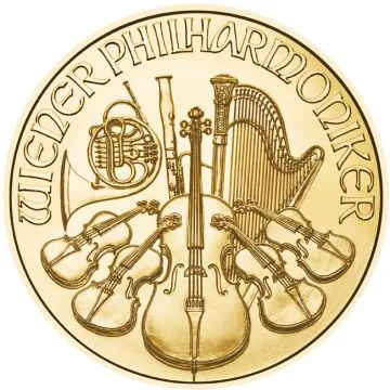 2024 1/25 oz Austria Gold Philharmonic Freshly minted