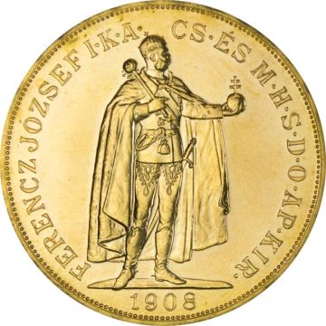 30.48g Austria Gold Ungarn 100 Korona Gold NP customary in banking