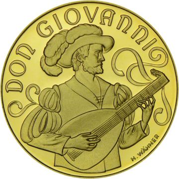 1991 8g Austria Gold 1991 8.11 gram Austrian Don Giovanni Gold Proof Coin, 500 Schillings, Special Selection PP
