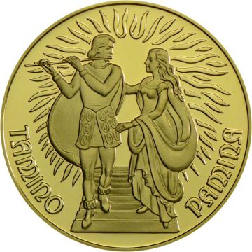 1991 16g Austria Gold 1991 16.22 gram Austrian Magic Flute Gold Proof Coin, 1000 Schilling, Special Selection PP