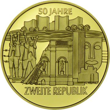1995 16g Austria Gold Second Austrian Republic PP