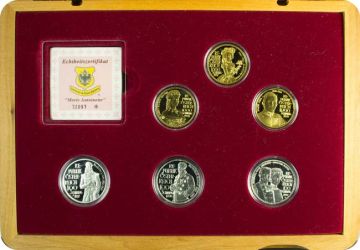 1999 48g Austria Gold Fates in the House of Habsburg Set PP