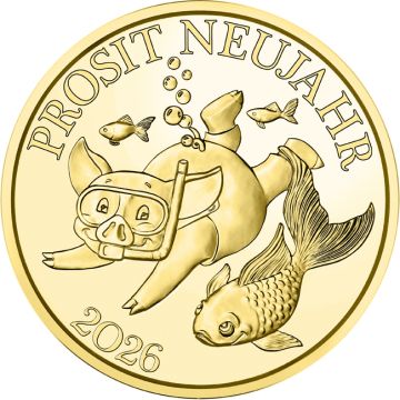 2026 2.63g Austria Gold Lucky Token 2026 PP