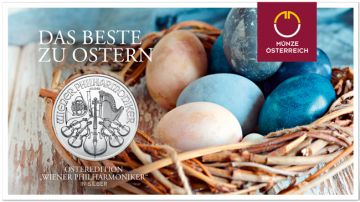 2025 1 oz Austria Silver 2025 1oz Austria Silver Philharmonic Easter Edition UN