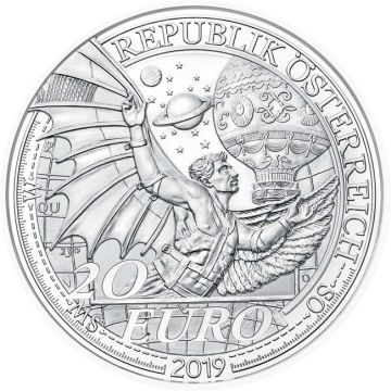 2019 20.74g Austria Silver 2019  22.42gm Austria Silver The Dream of Flying PP