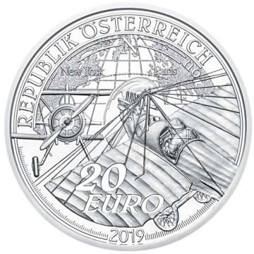 2019 20.74g Austria Silver 2019 22.42gm Austria Silver The Era of Motor Flight PP