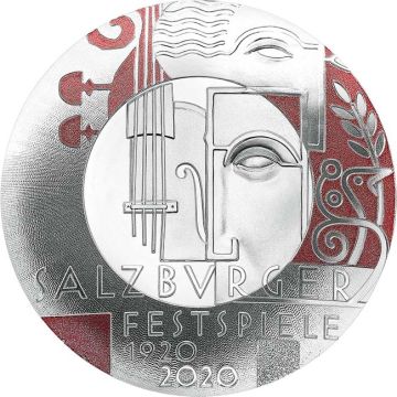2020 20.74g Austria Silver 2020 22.42gm  Austria Silver 100 Years Salzburg Festival PP