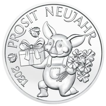 2021 4.50g Austria Silver 2021 4.50g Austria Silver Lucky token PP PP