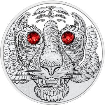 2022 20.74g Austria Silver 2022 22.42gm Austria Silver Asia - Strength of the Tiger PP