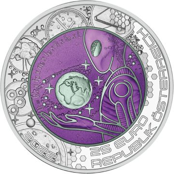 2022 9g Austria Silver / Niobium 2022 9g Austria Silver / Niobium Life in space PN PN