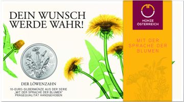 2022 1/2 oz Austria Silver 2022 1/2 oz Austria Silver The dandelion PN PN