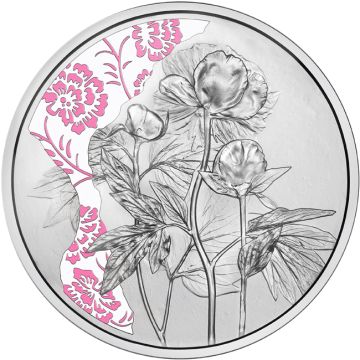 2024 1/2 oz Austria Silver 2024 16.82g Austria Silver The Peony PP PP