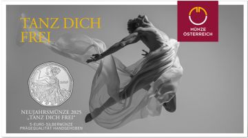 2025 1/4 oz Austria Silver 2025 8.40g  Austria Silver Dance Yourself Free PN PN