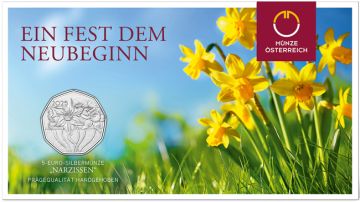 2025 1/4 oz Austria Silver 2025 8.40g  Austria Silver Daffodils PN PN