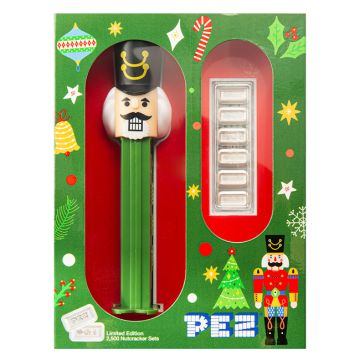 29.99g USA Silver PEZ Nutcracker Set UN