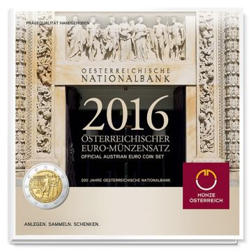 2016 Austria Copper-Nickel 2016  28gm Austria Copper-Nickel Coin set PN PN