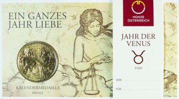 2018 Austria Bronze 2018 Austria Bronze Calendar medal UN UN