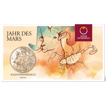 2023 Austria Bronze 2023 Austria Bronze Calendar medal UN UN