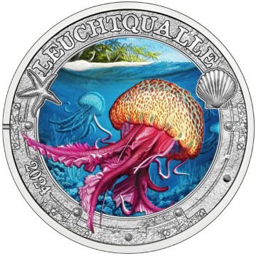 2024 Austria Copper-Nickel 2024 Austria Copper-Nickel Glowing jellyfish PN PN