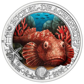 2025 Austria Copper-Nickel 2025 3 Euro Devil Scorpionfish Coin PN